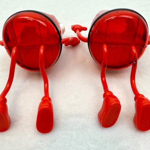 Pair of Santa Clause Candy Fillable Mantle Sitter Bendy Legs & Arms Figures - Picture 6 of 6